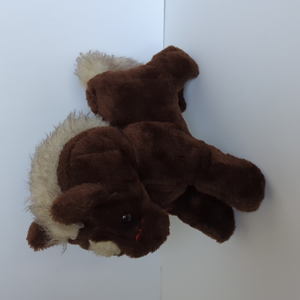 Dakin Pony Horse Plush 1982 Vintage Stuffed Animal Dark Brown